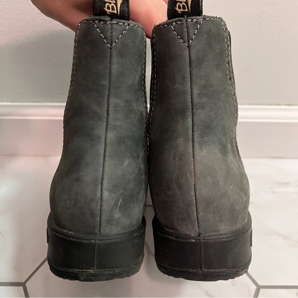 Blundstone High-Top 1630 Rustic Black Chelsea Boot Size 7.5 Women's - Picture 9 of 12